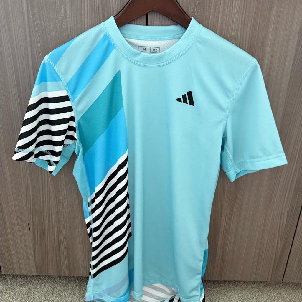 Adidas Mens AugerAliassime Tennis  Athletic Tee  2023 Us Open  Size Medium